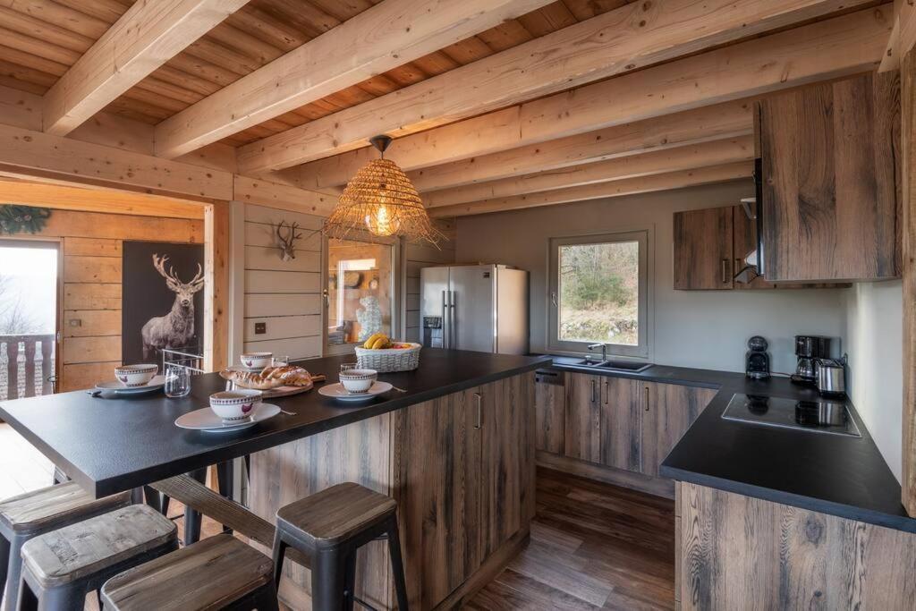 Luxueux Chalet Avec Vue Sur Les Pistes Et Le Hohneck Le Tholy Kültér fotó