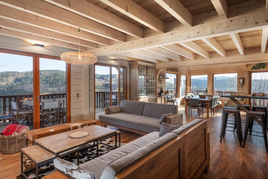 Luxueux Chalet Avec Vue Sur Les Pistes Et Le Hohneck Le Tholy Kültér fotó